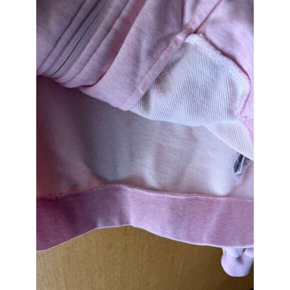 Lacoste Sport Womens Zipper Up Hoodie Size 42 Pink Drawstring Pockets Sporty - Picture 7 of 10